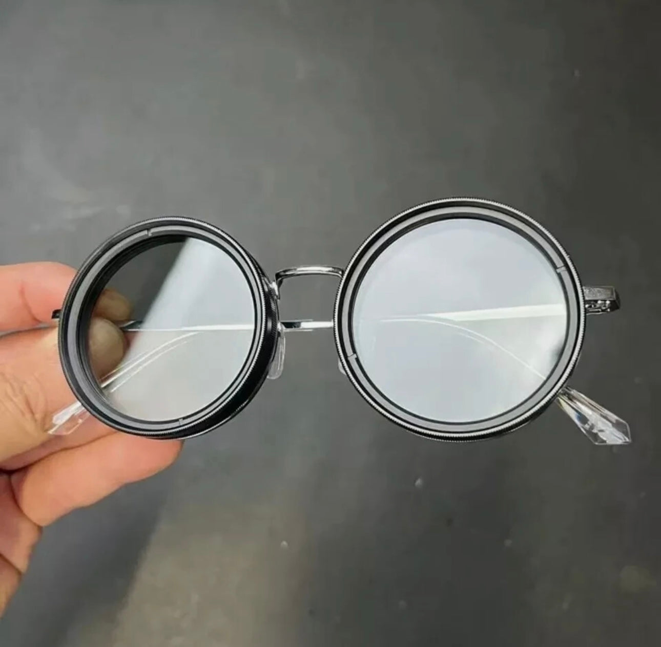 Outdoor UV400 ND Filter Sun Glasses 9 levels of Adjustment Men Sunglasses